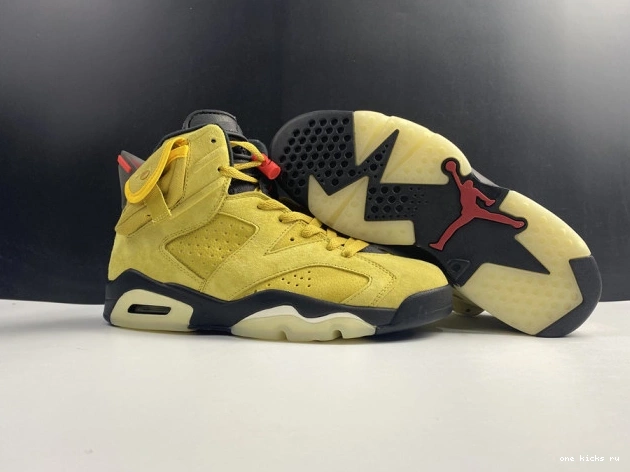 Chep Onekick AIR X TRAVIS SCOTT YELLOW JORDAN CN1084-300 6 0612